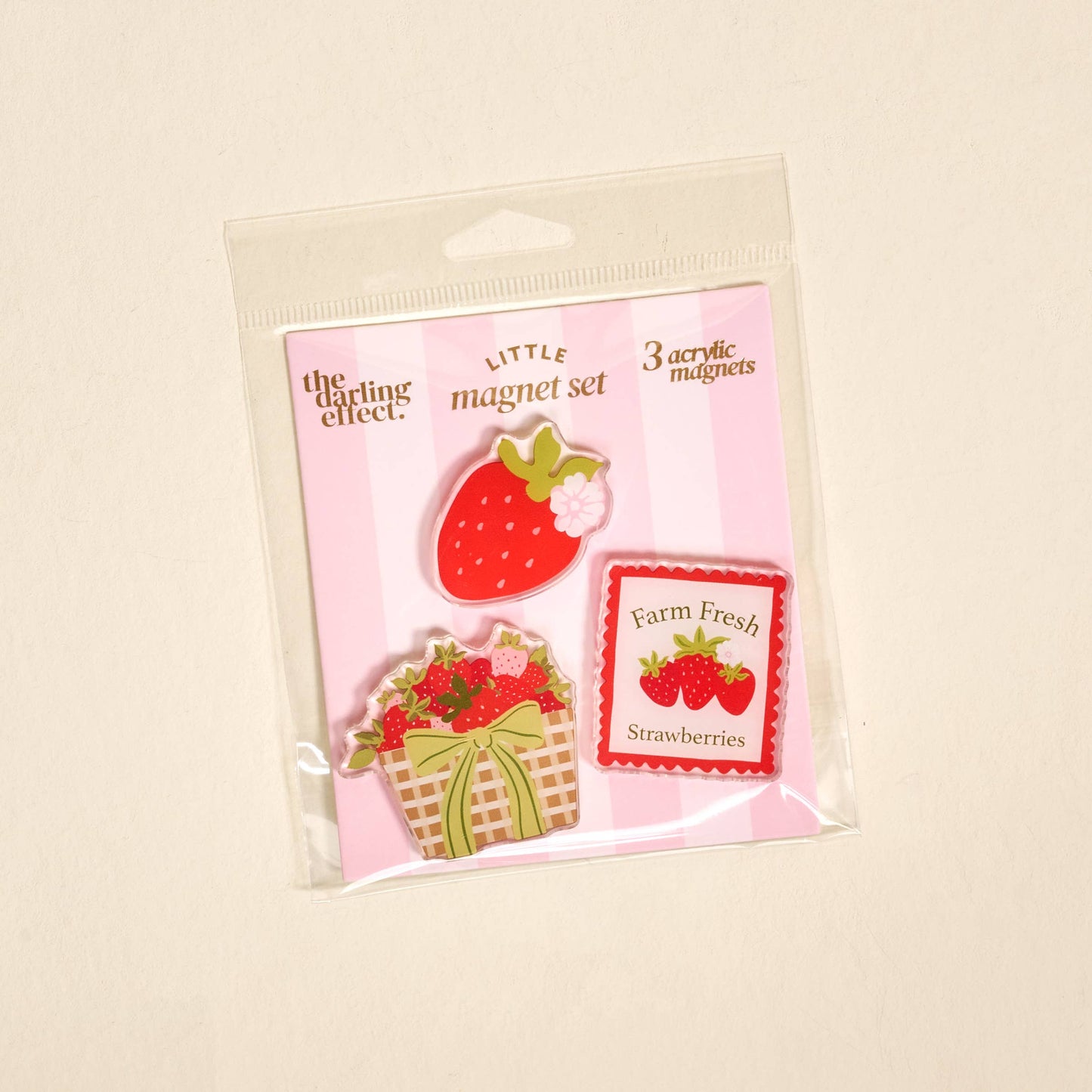Farm Fresh Strawberries Magnet Set