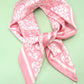 Paisley Pink Silky Feel Bandana Scarf