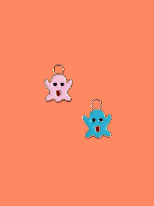 Pastel Ghost Gold Charm