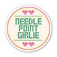 Needle Point Girlie Sticker