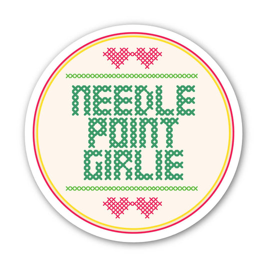 Needle Point Girlie Sticker