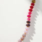 Natural Agate Glass Semi Precious Bead Necklace