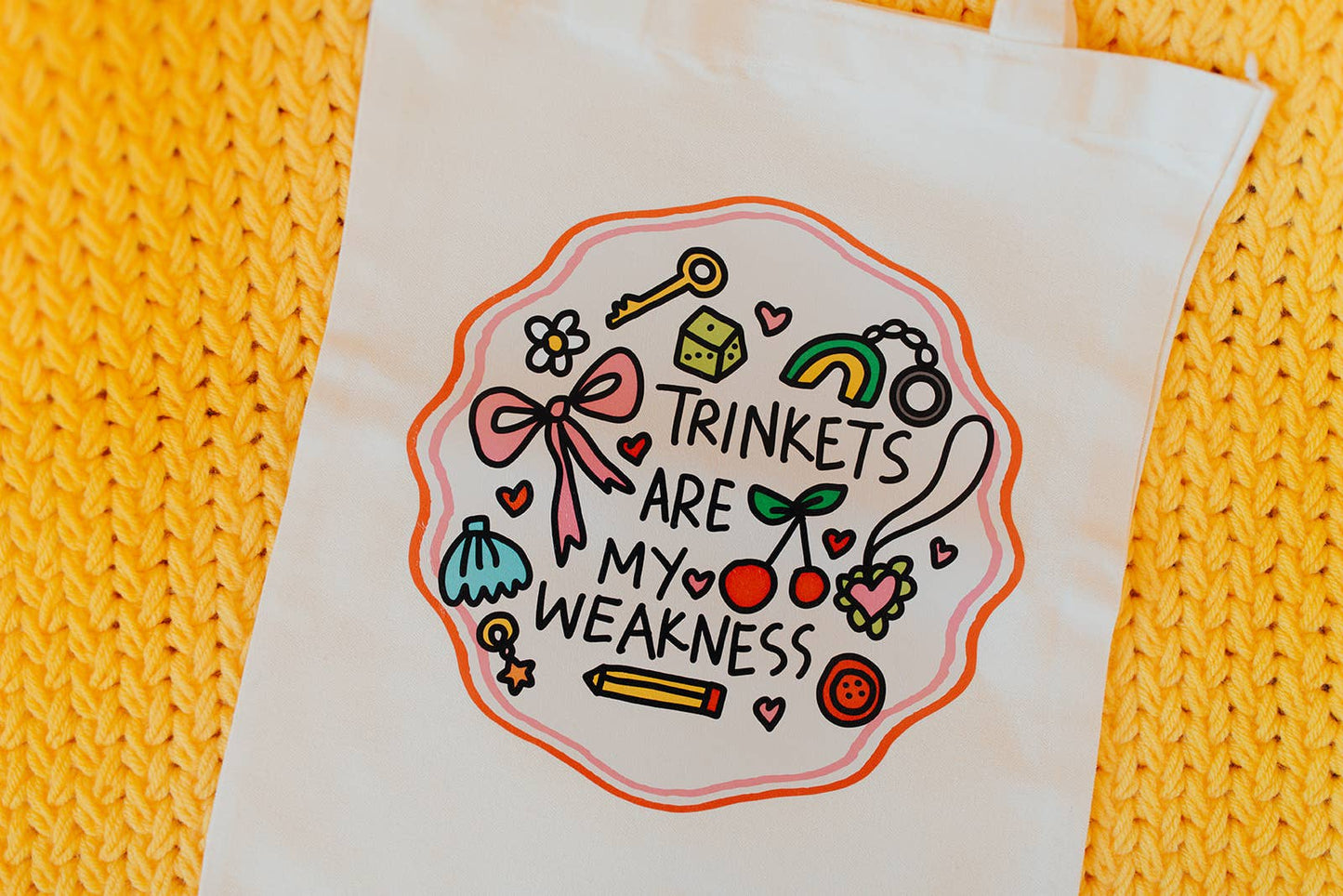 Trinkets Are My Weakness Canvas Tote Bag