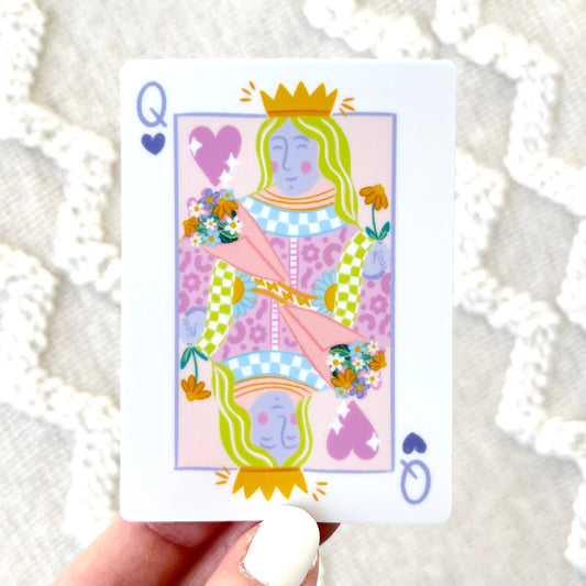 Queen Card Sticker