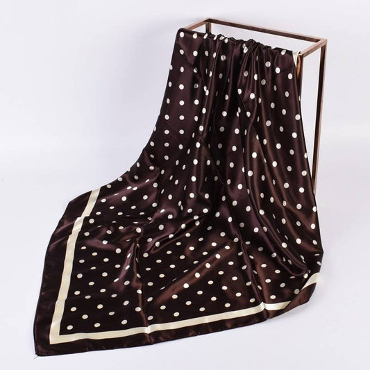 Polka Dot Silky Bandana Scarf
