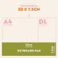 Keyboard Weekly Planner Pad - Scandi