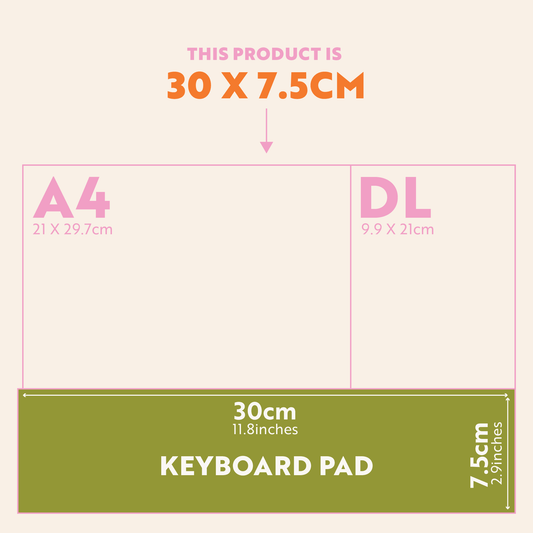 Keyboard Weekly Planner Pad - Scandi
