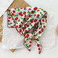 Cherry Print Cotton Bandana Scarf