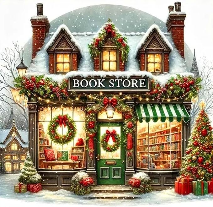 Holiday Bookstore Diamond Painting Art Kit
