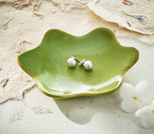 Wave Stoneware Trinket Dish - Small