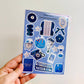 Junk Journal Stickers - Deep Blues