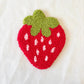 Strawberry Mug Rug