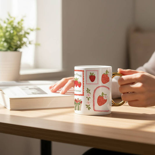 Strawberry Gallery Ceramic Mug