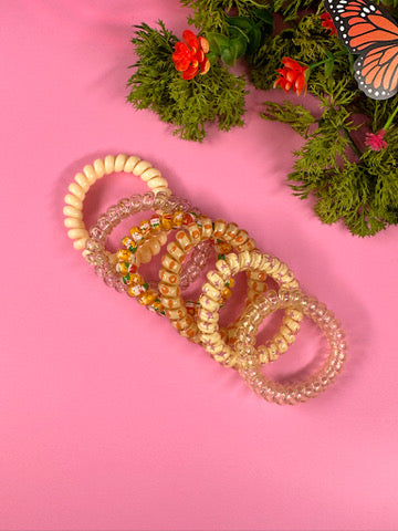 Spiral Hair Ties - 6 Pack (5 Color Ways)
