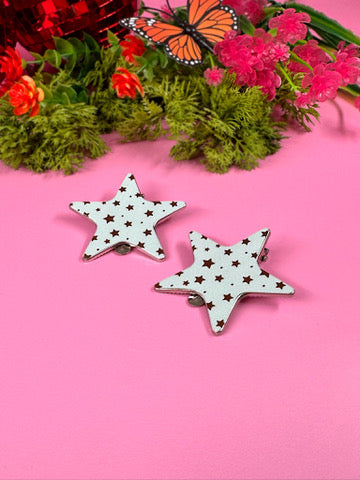 Baby Blue Star Hair Clip Set (2-Pack)