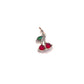 Silver Cherry Gem Charm