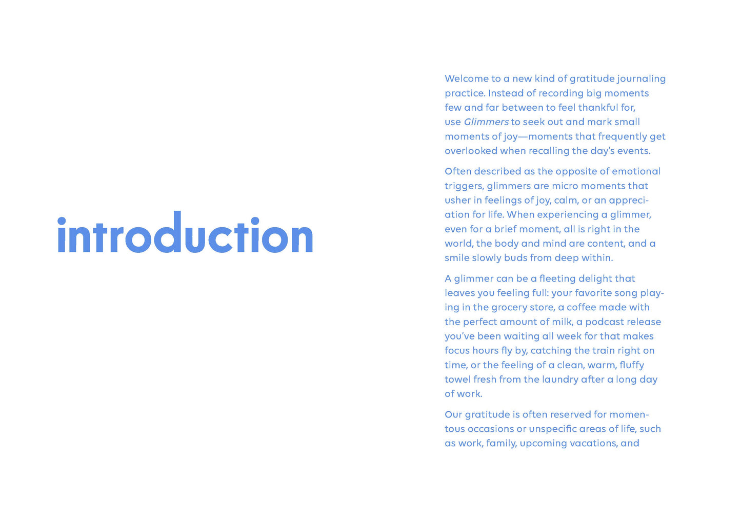 Glimmers - Gratitude Journal