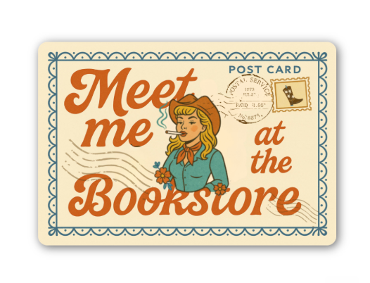 Meet Me at the Bookstore Sticker