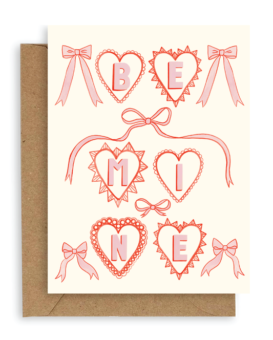 Heart Charms Be Mine Card