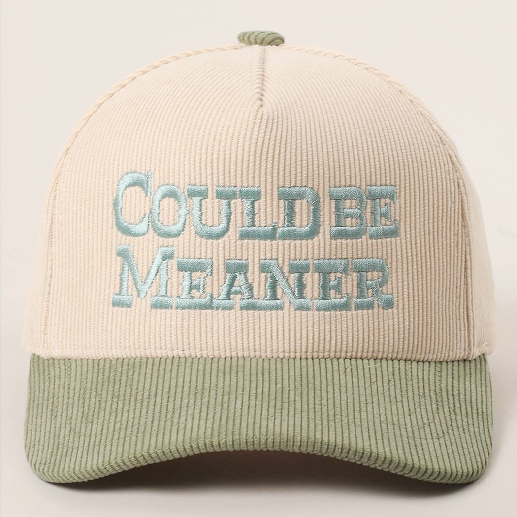 Could Be Meaner Embroidered Hat