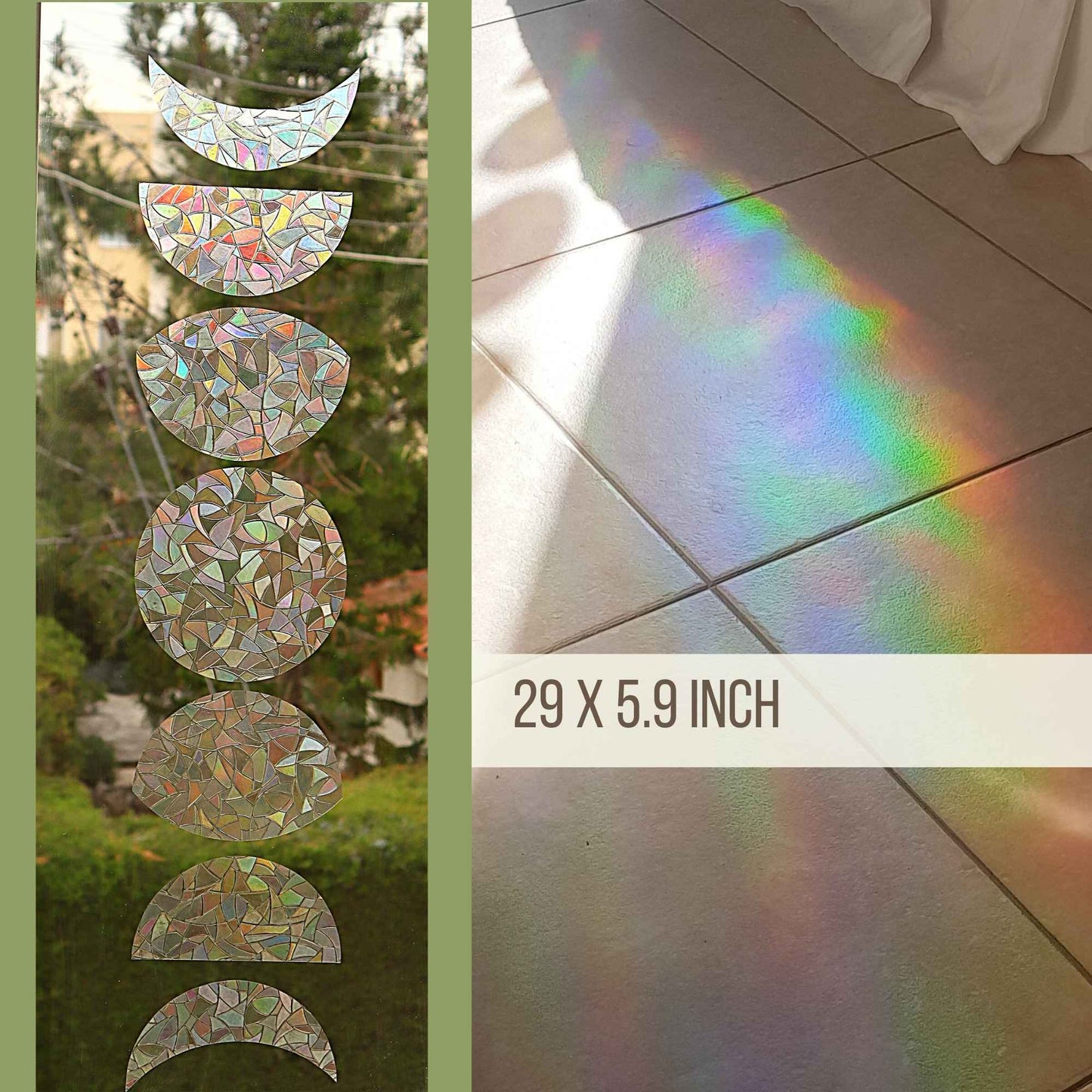 Moon Phase Suncatcher Sticker