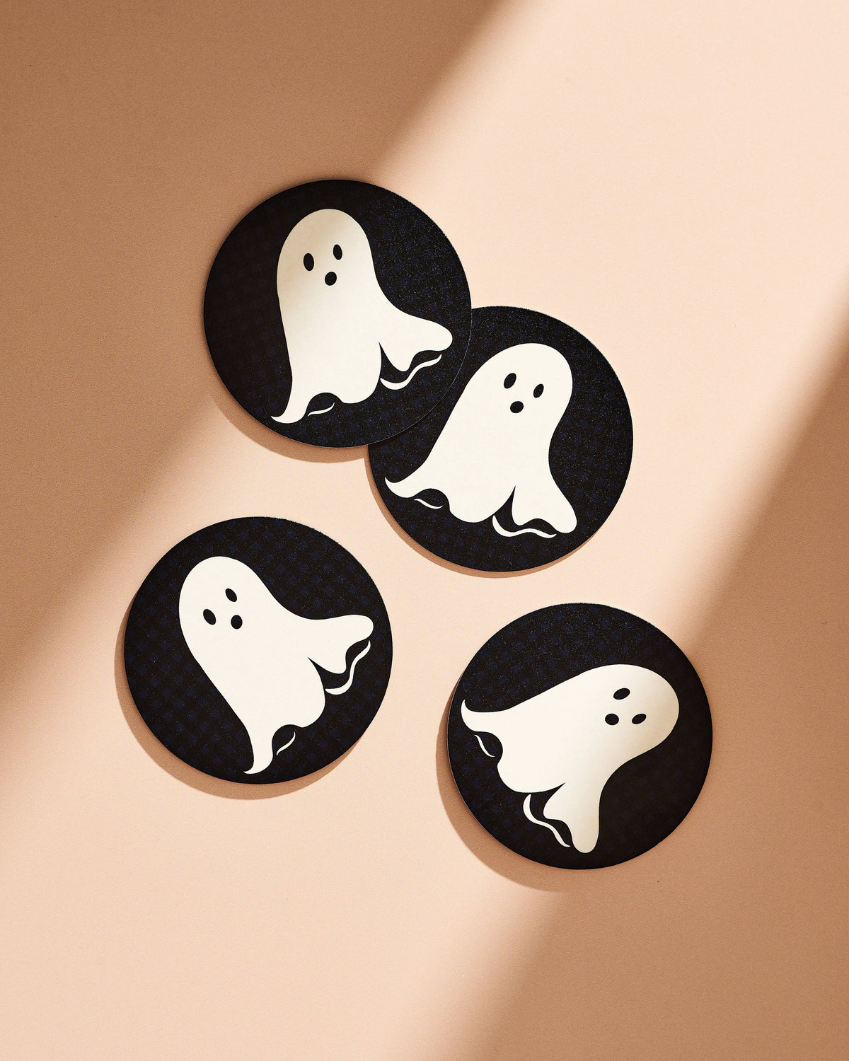 Spooky Ghost Coasters - Set of 4