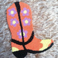 Cowboy Boot Punch Needle Wall Hanging