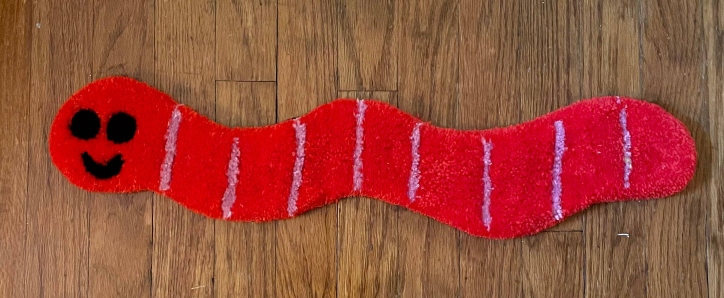 Worm Tufted Wall Hanging
