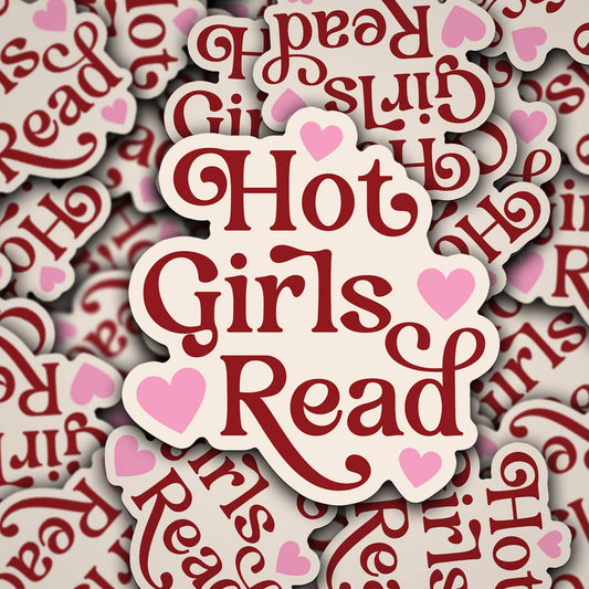 Hot Girls Read Vinyl Decal Sticker