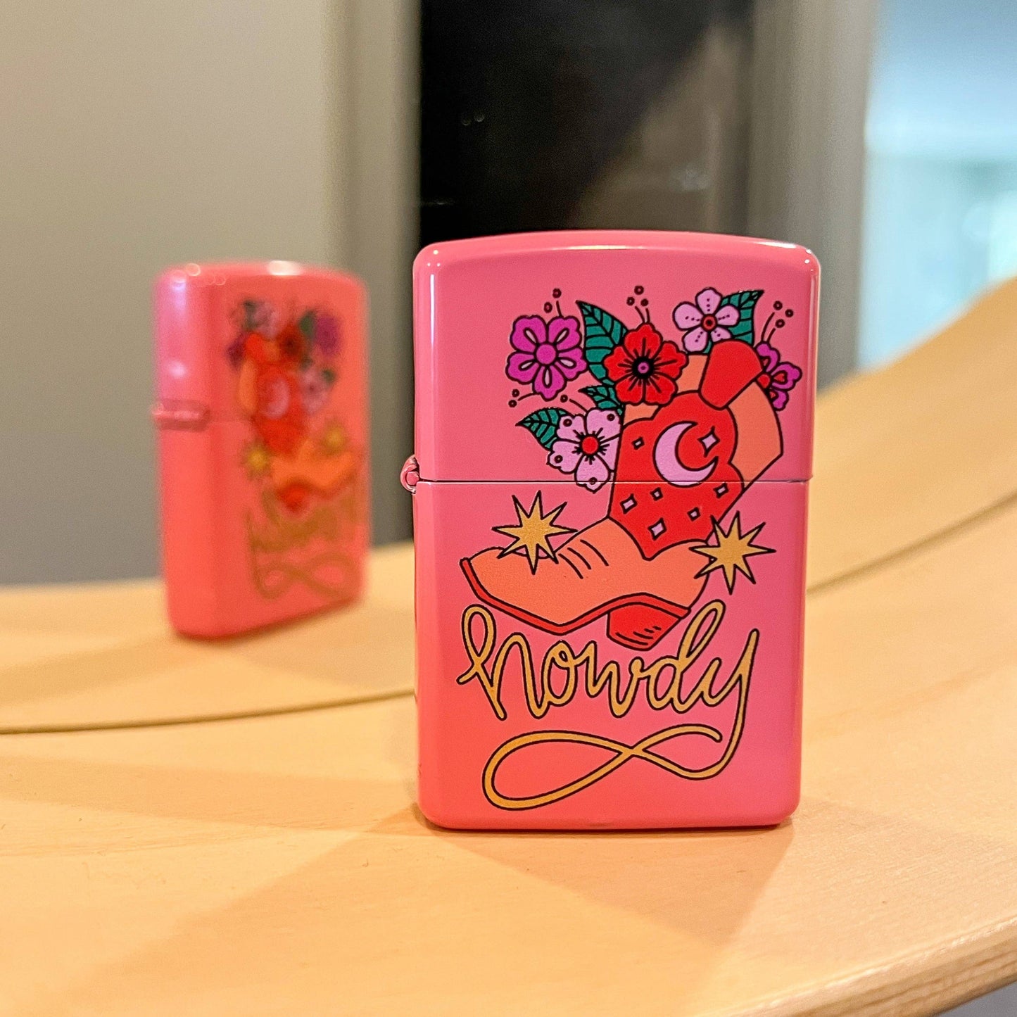 Howdy Flowers Refillable Lighter