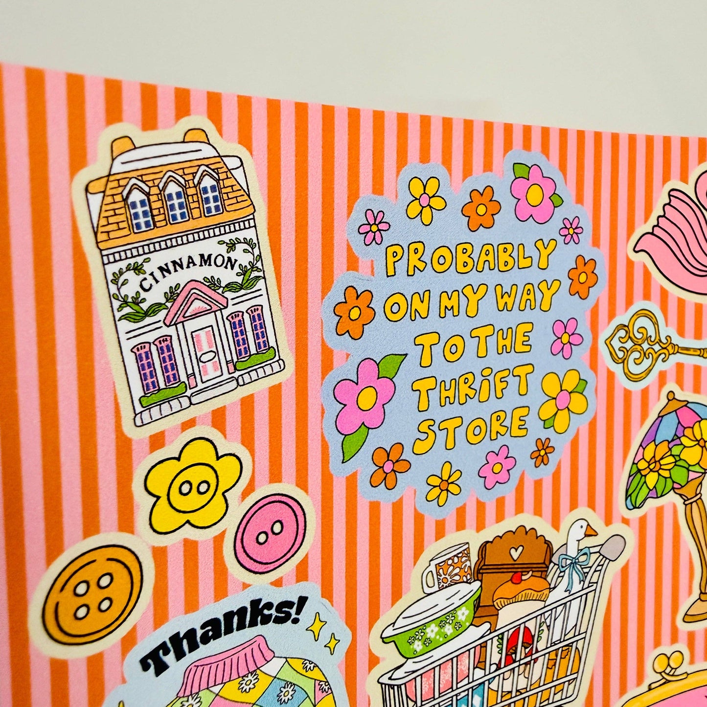 Junk Journal Stickers - Thrift Store Lover Minis