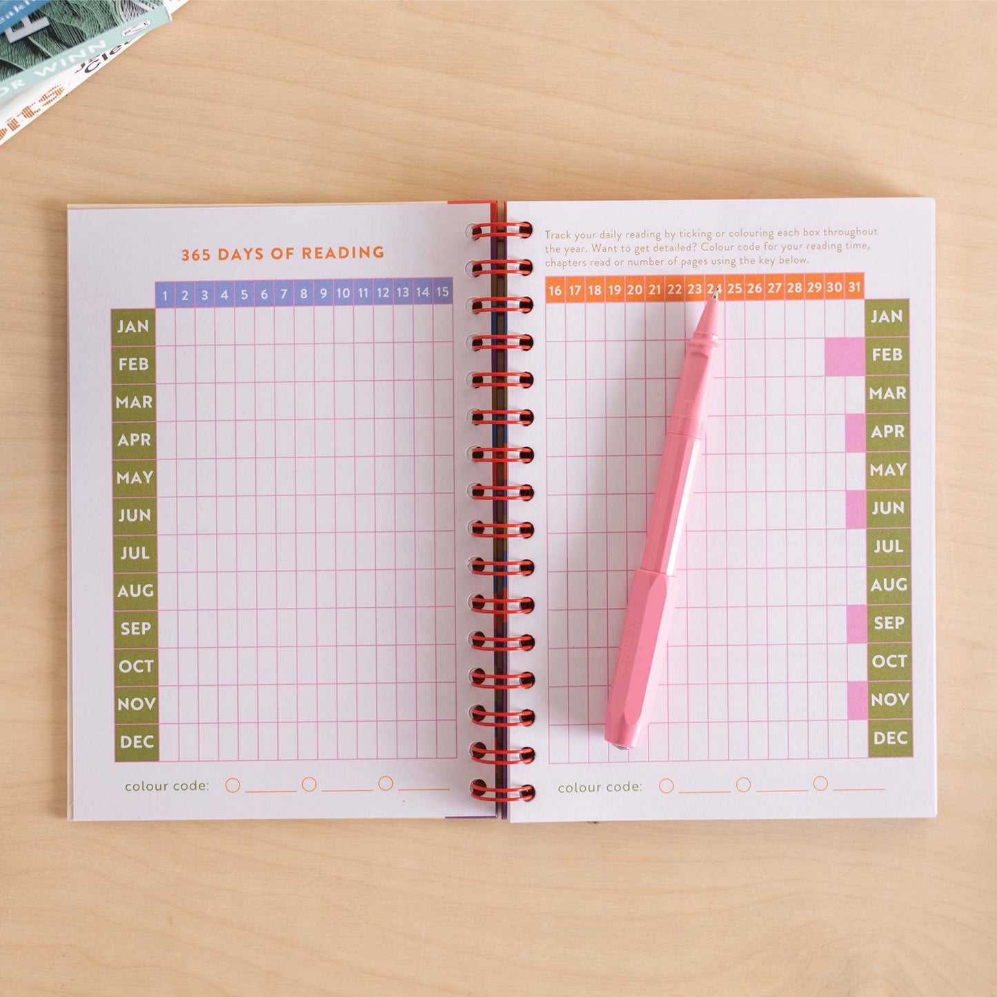 Book Vibe Hardcover Reading Journal