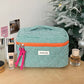 Green Gingham Cosmetic Bag Set