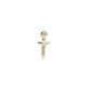 Tiny Sword Flat-back Stud (Single or Pair)