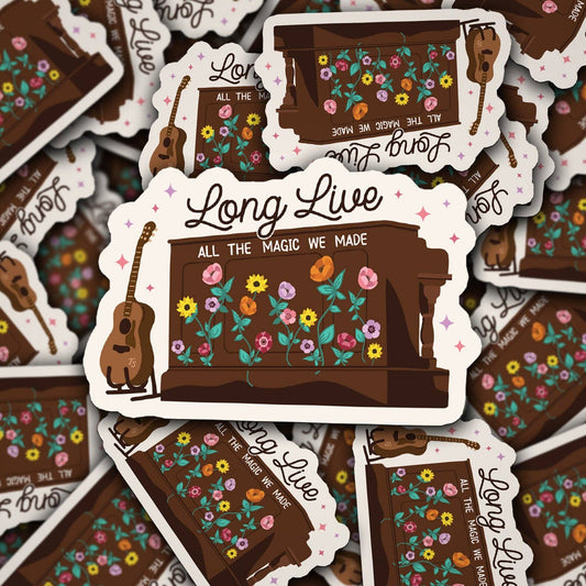 Swiftie Long Live Surprise Piano Sticker