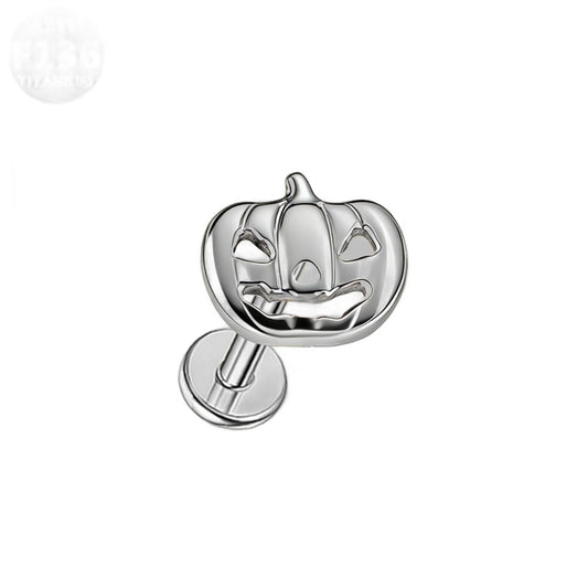 Jack-O-Lantern Flat-Back Stud (Single or Pair)