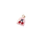 Gold Cherry Print Charm