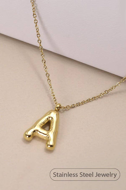 Initial Necklace - 18K Stainless Steel Tarnish Free