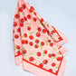 Cherry Print Silky Feel Bandana Scarf