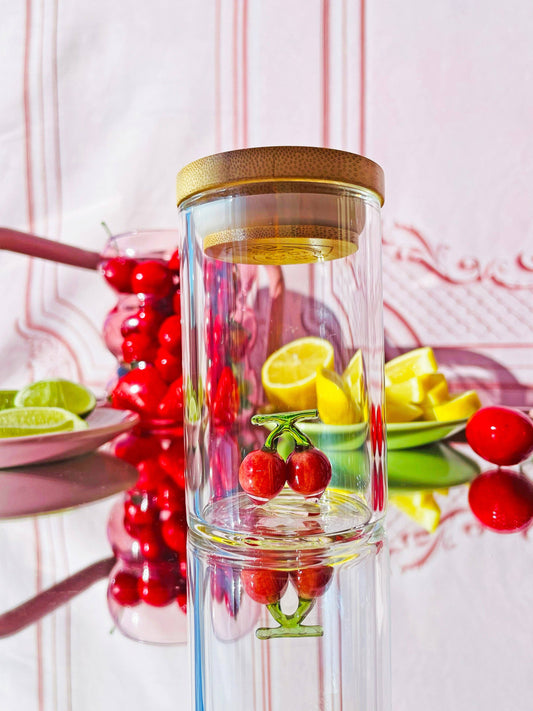 Maraschino Cherry Glass Jar