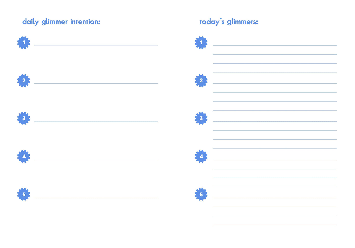 Glimmers - Gratitude Journal