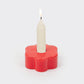 Red Daisy Candle Holder