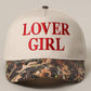Lover Girl Camouflage Embroidered Trucker Hat