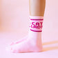 Cat Lady Ribbed Crew Socks