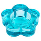 Glass Flower Tealight Holder