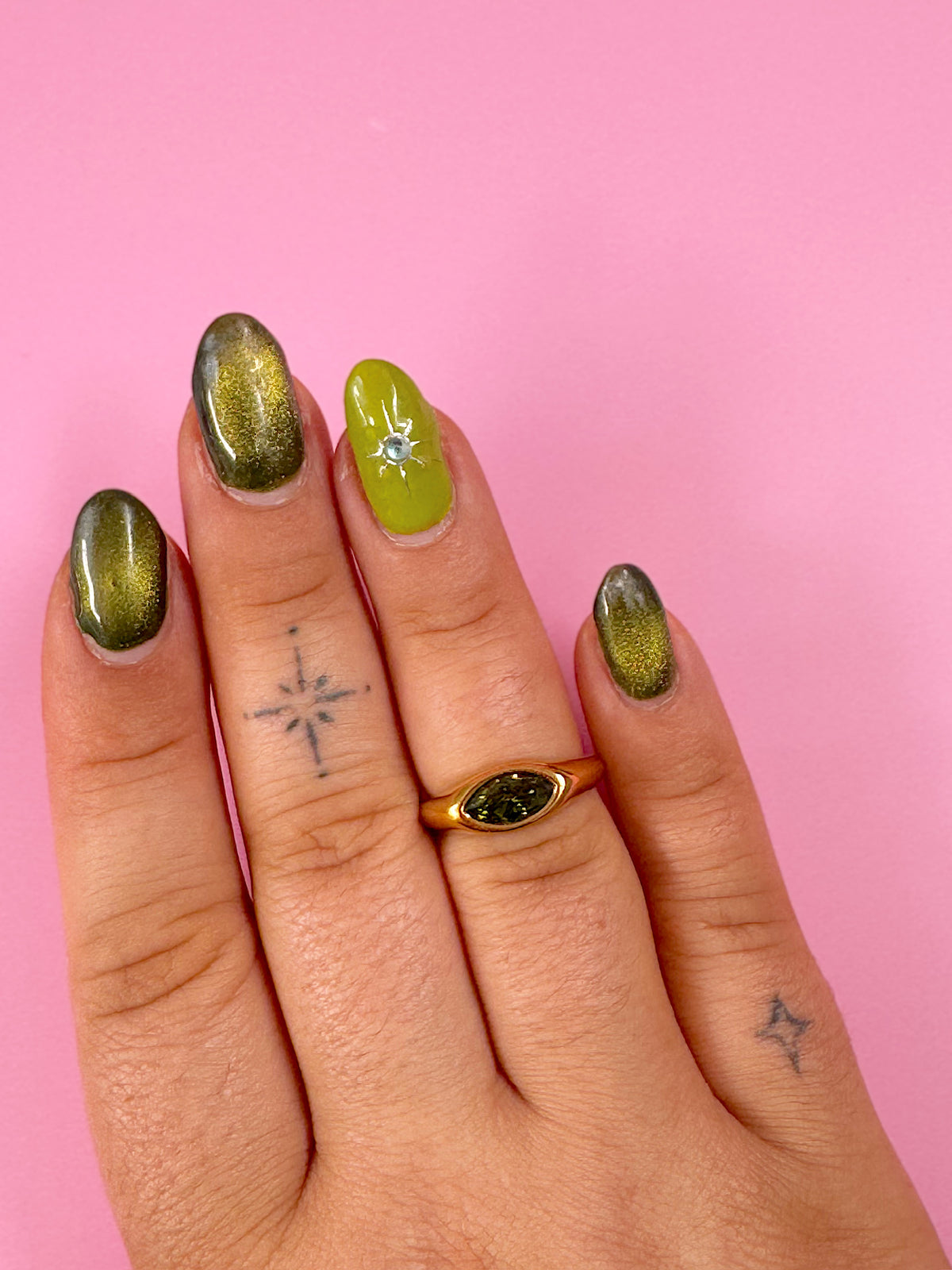Peridot Gold Ring