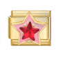 Gold Power Puff Star Italian Charm