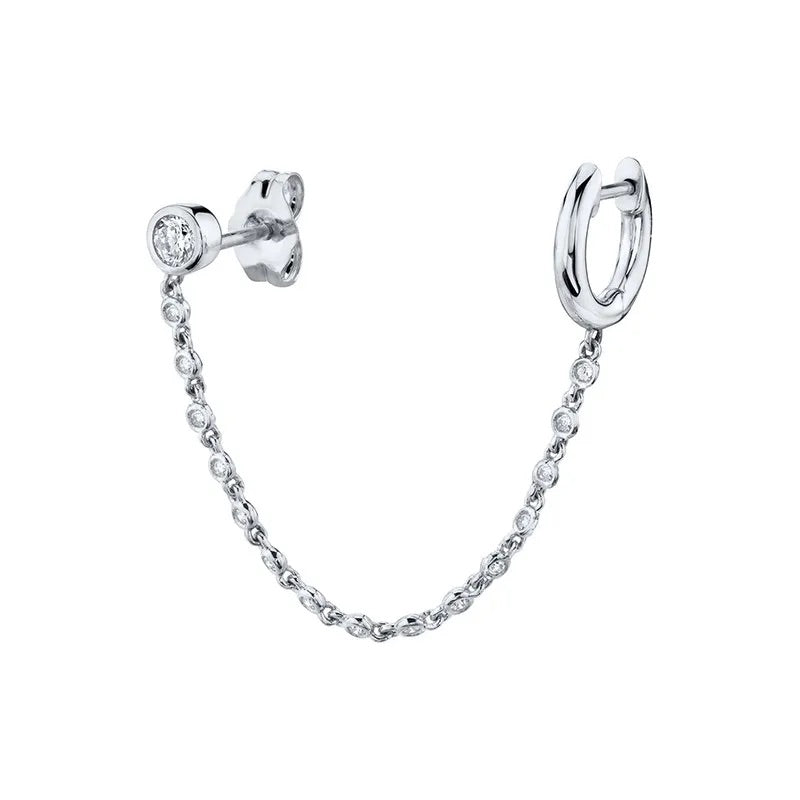 CZ Gem Connector Stud