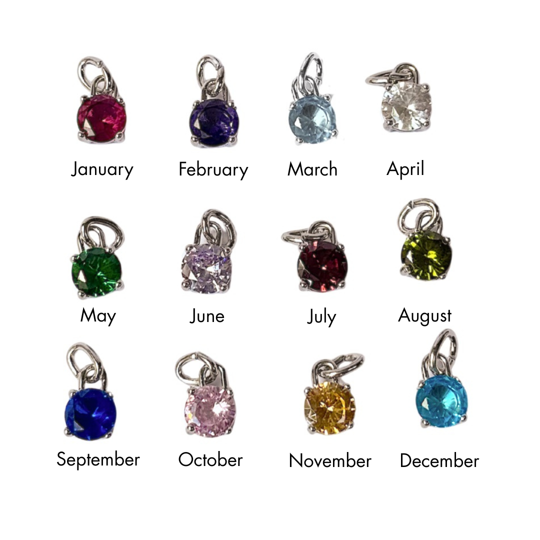 Silver Birthstone Charms