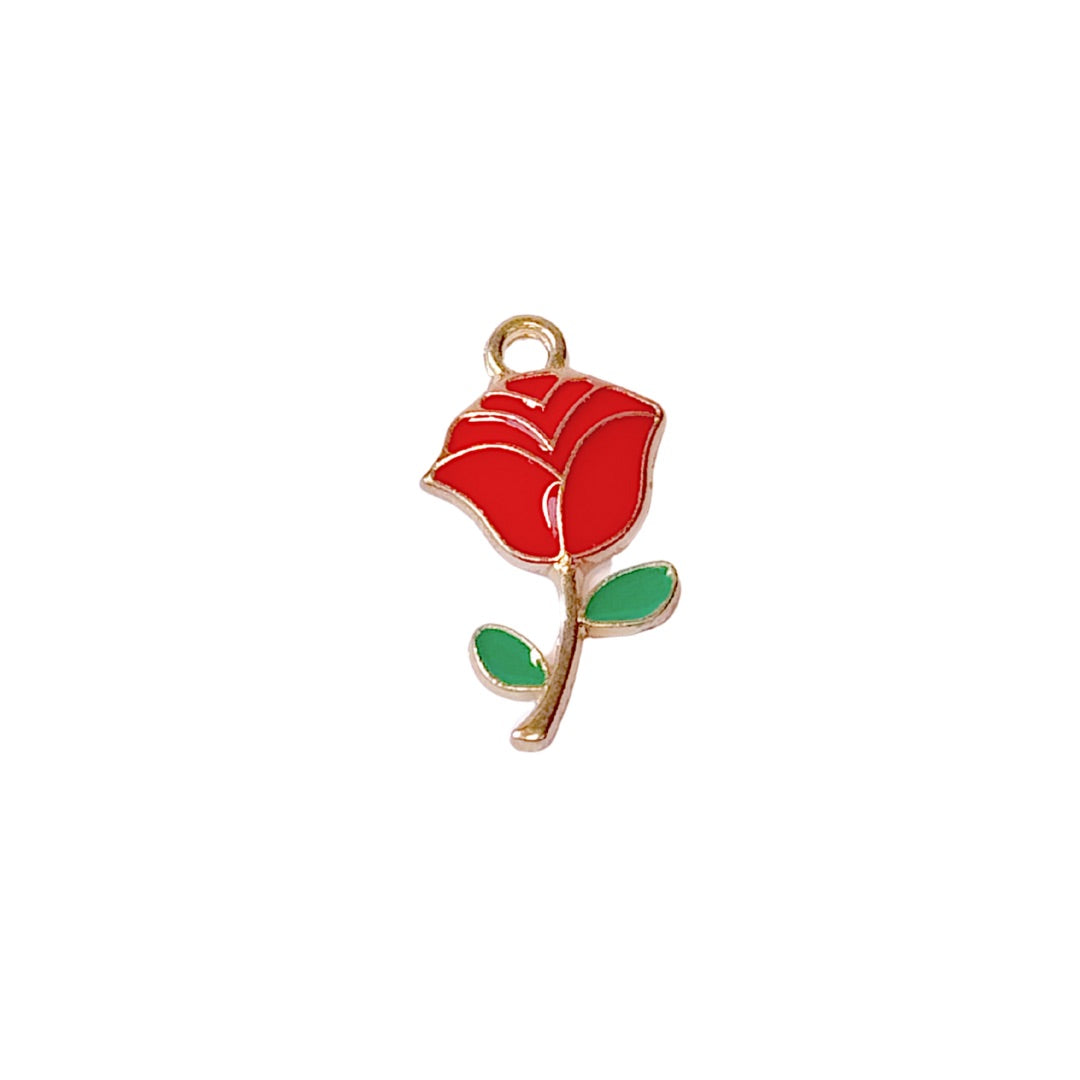 Rosey Gold Charm